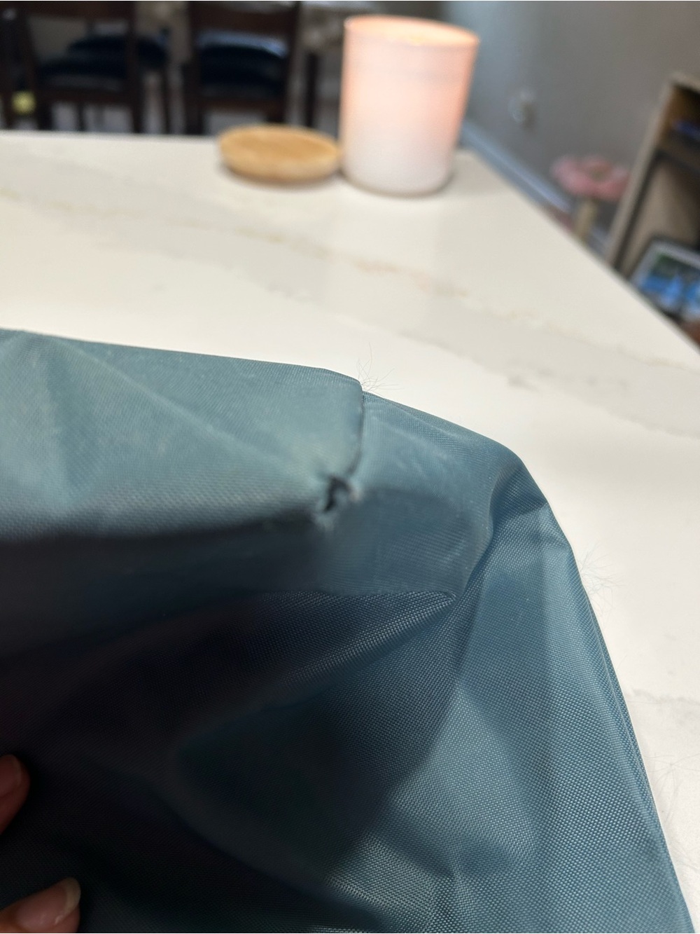 Longchamp Le Pliage Original Large Nylon Shoulder Tote Steel Blue/Grey*See Pics - Picture 8 of 14